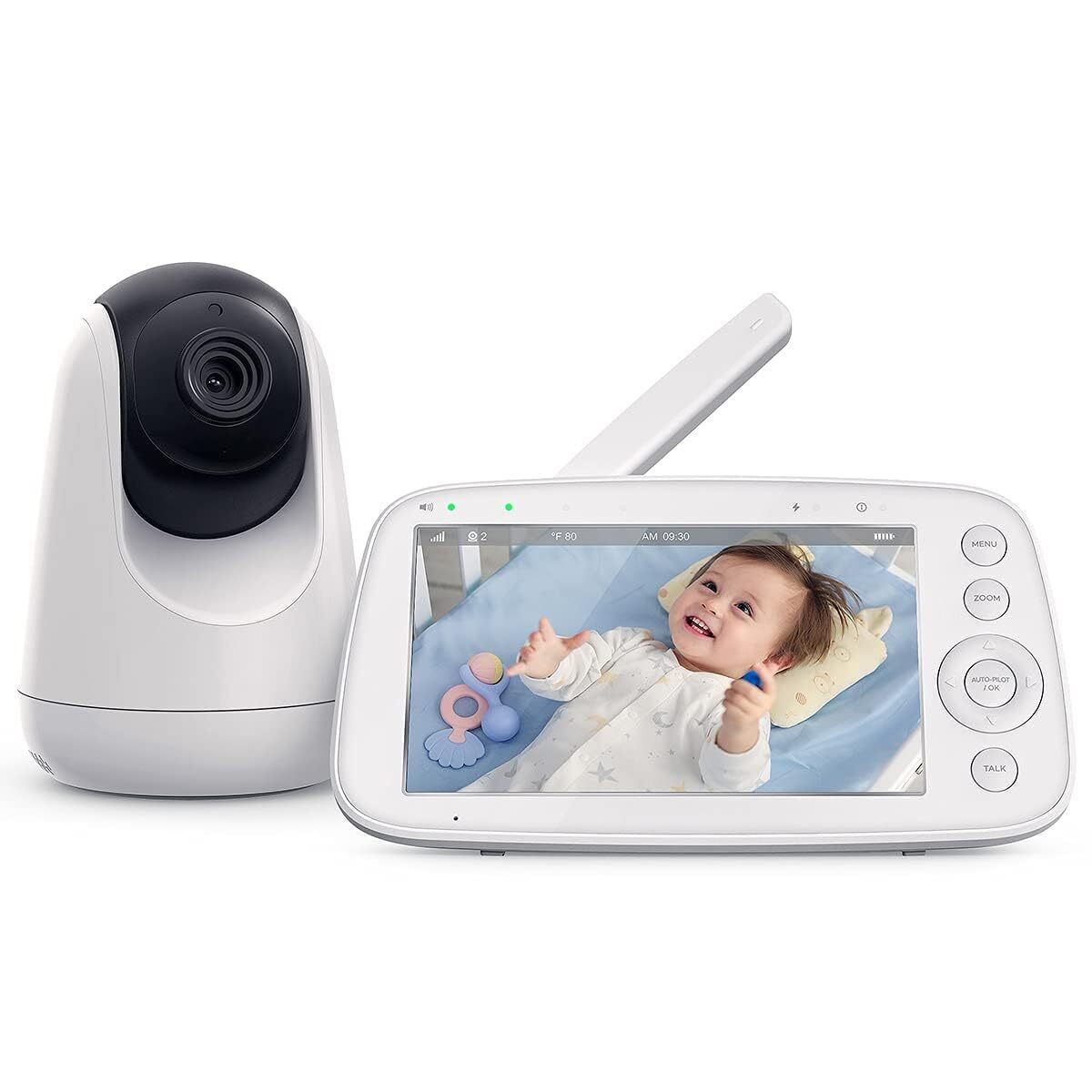Baby Monitor, 5" 720P Video Baby Monitor with Pan-Tilt-Zoom Camera VA-IH006