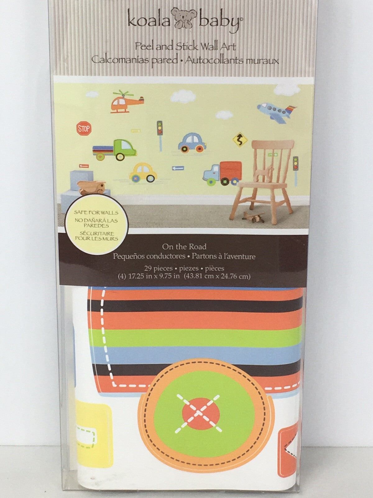 Koala Baby On the Road Peel and Stick Wall Decals Planes Cars & Trucks  New