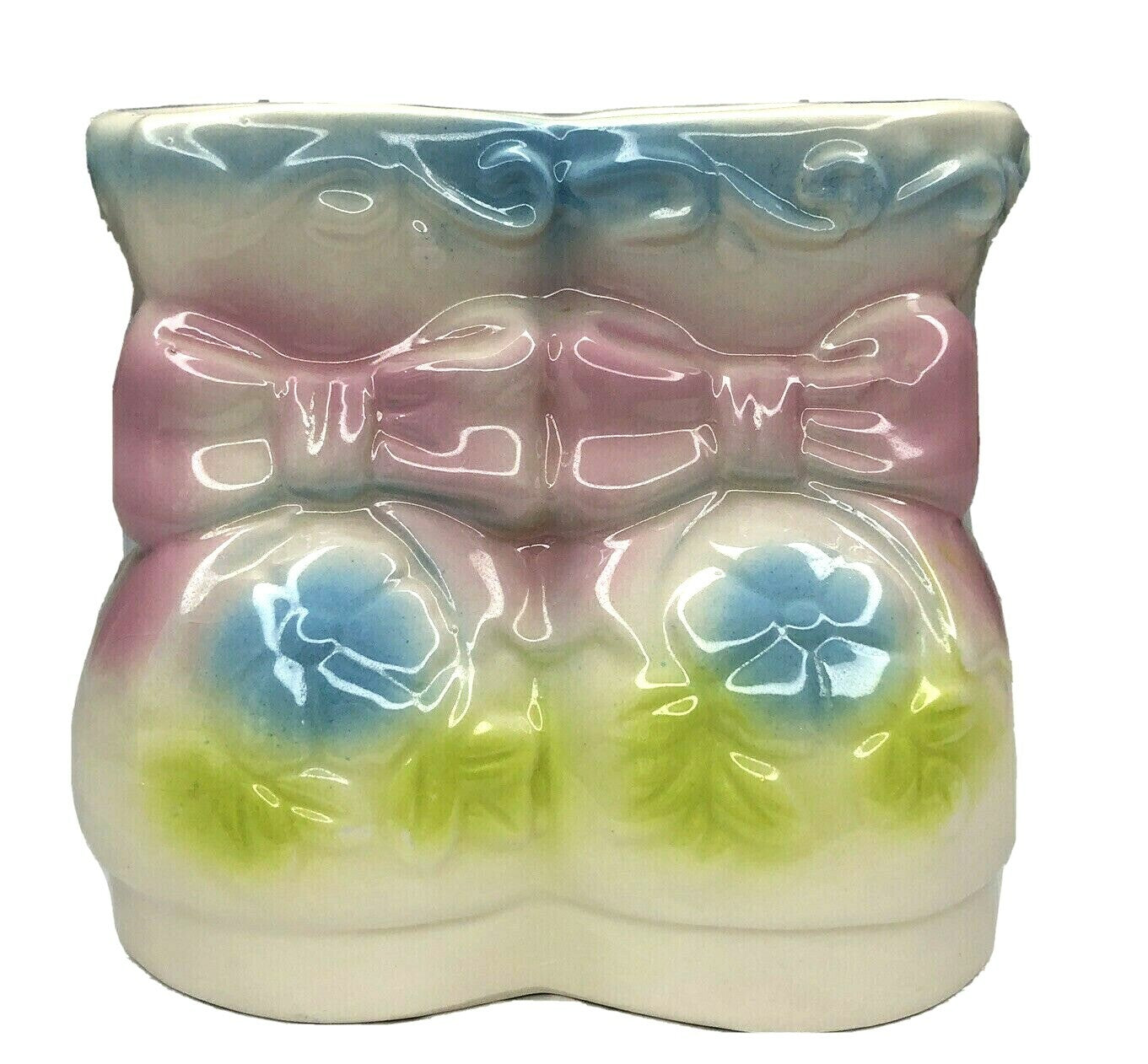 Retro Baby Booties Planter Nursery Baby Shower Gift Giftwares Co. Nancy Pew 1986