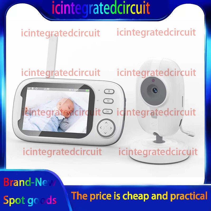 3.5-inch Video Baby Monitor with Camera and Audio Temperature Display 2-Way Talk