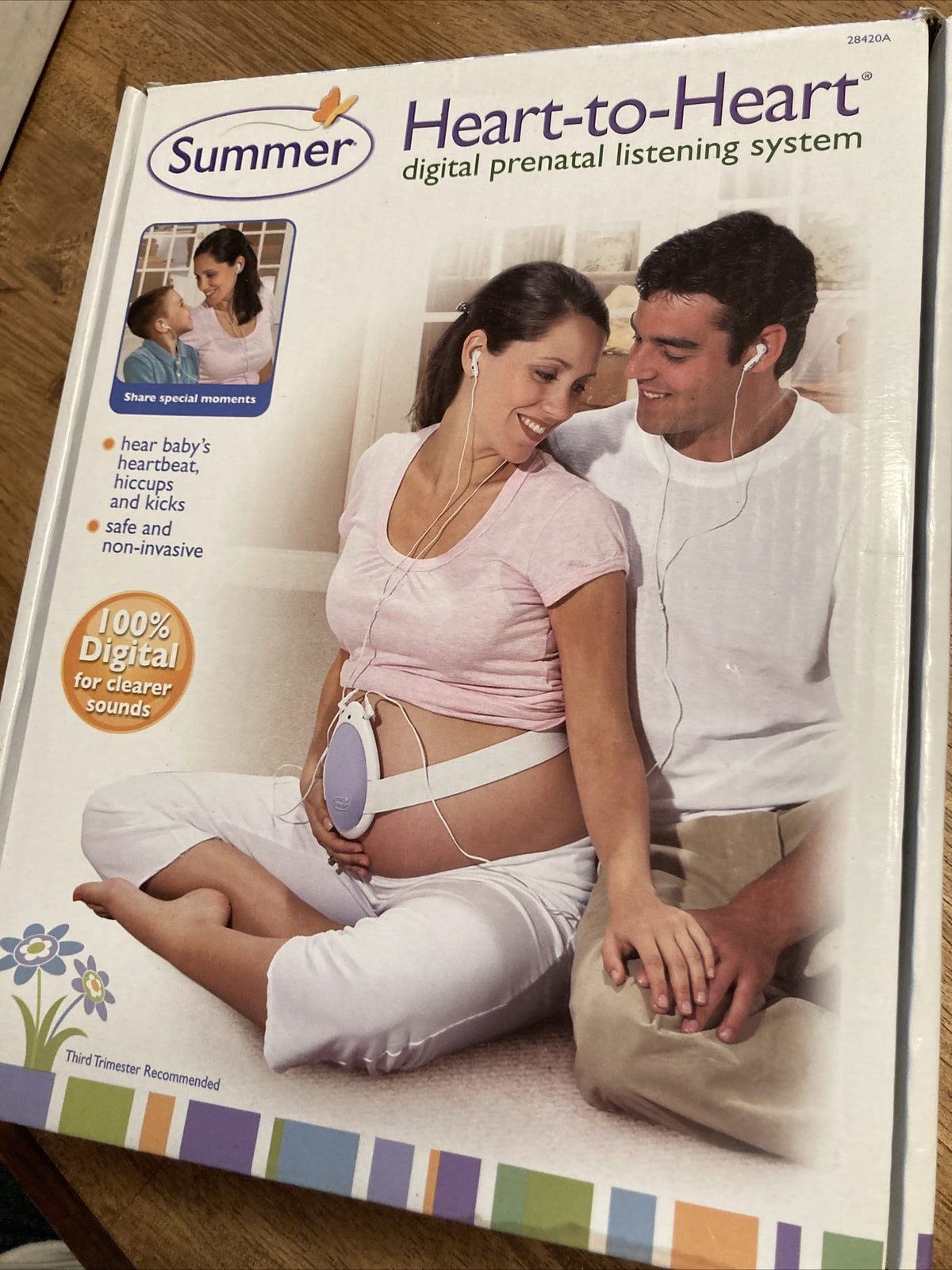 Summer Heart-to-Heart Digital Prenatal Monitor Listening System New Open Box