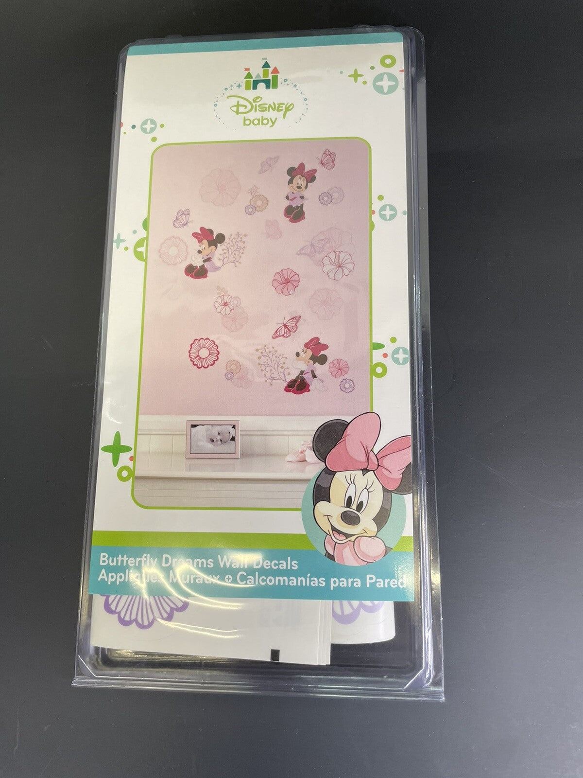 Disney Baby Butterfly Dreams Minnie Mouse & Butterfly Removable Wall Decals New