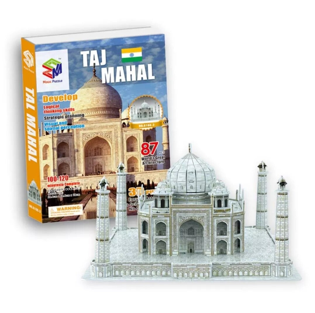 3D paper puzzle DIY toy world famous architecture India Taj Mahal gift