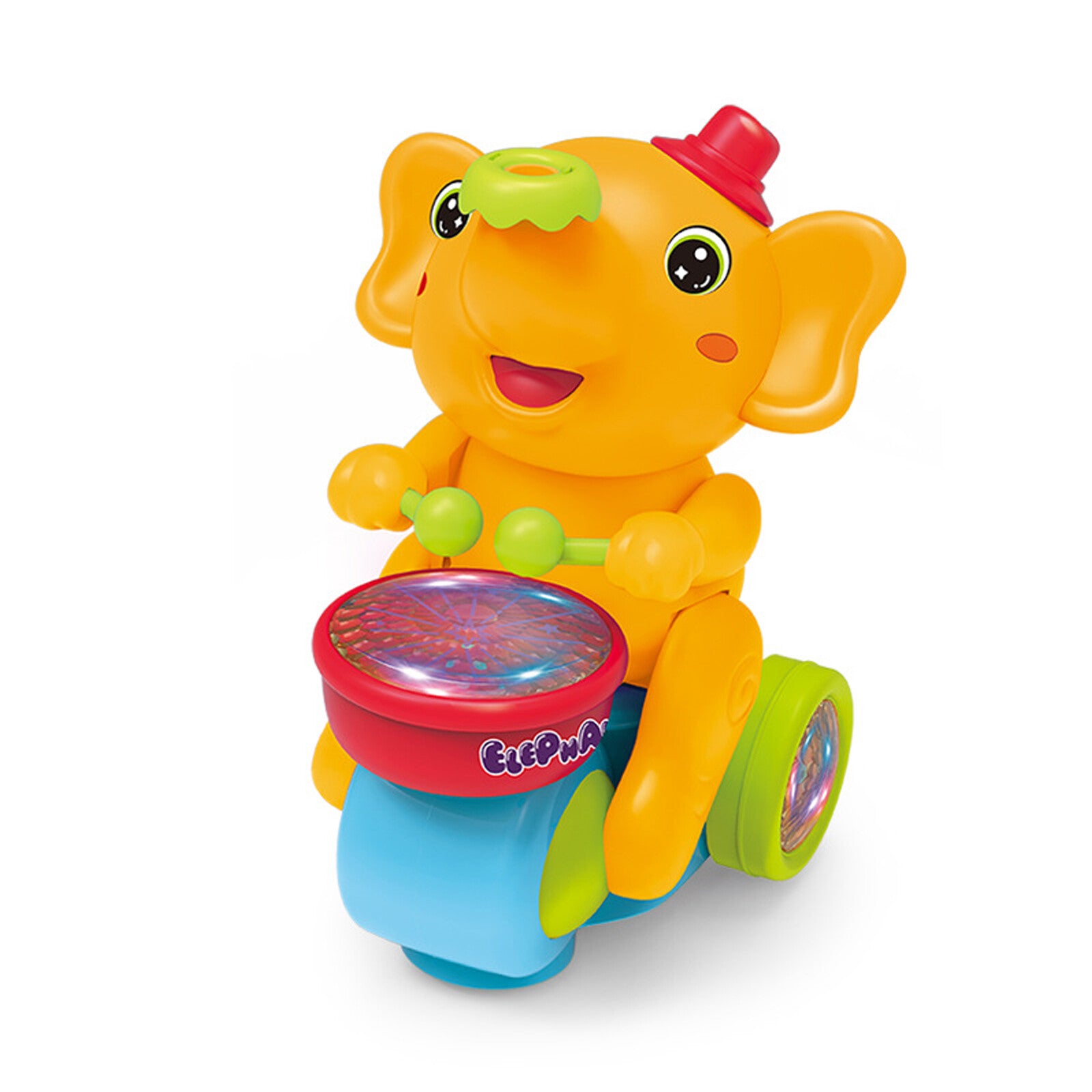 Electric Beating Drum Elephant Toy Early Education Music Singing Dancing Toys