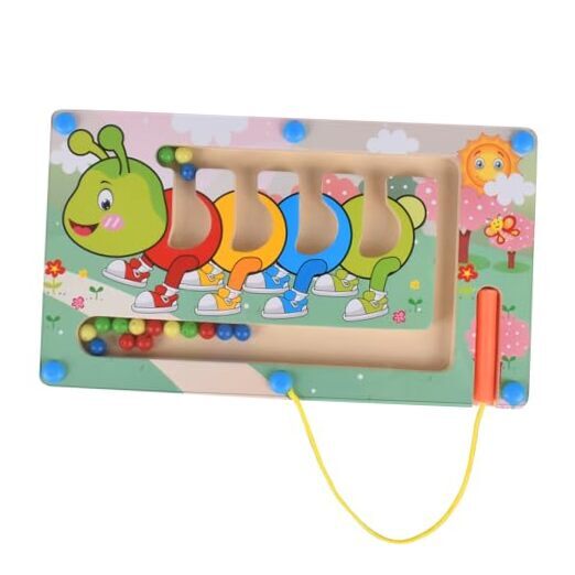 Magnetic Color Maze, Wooden Magnet Puzzles Board Games for 2024 New Edition