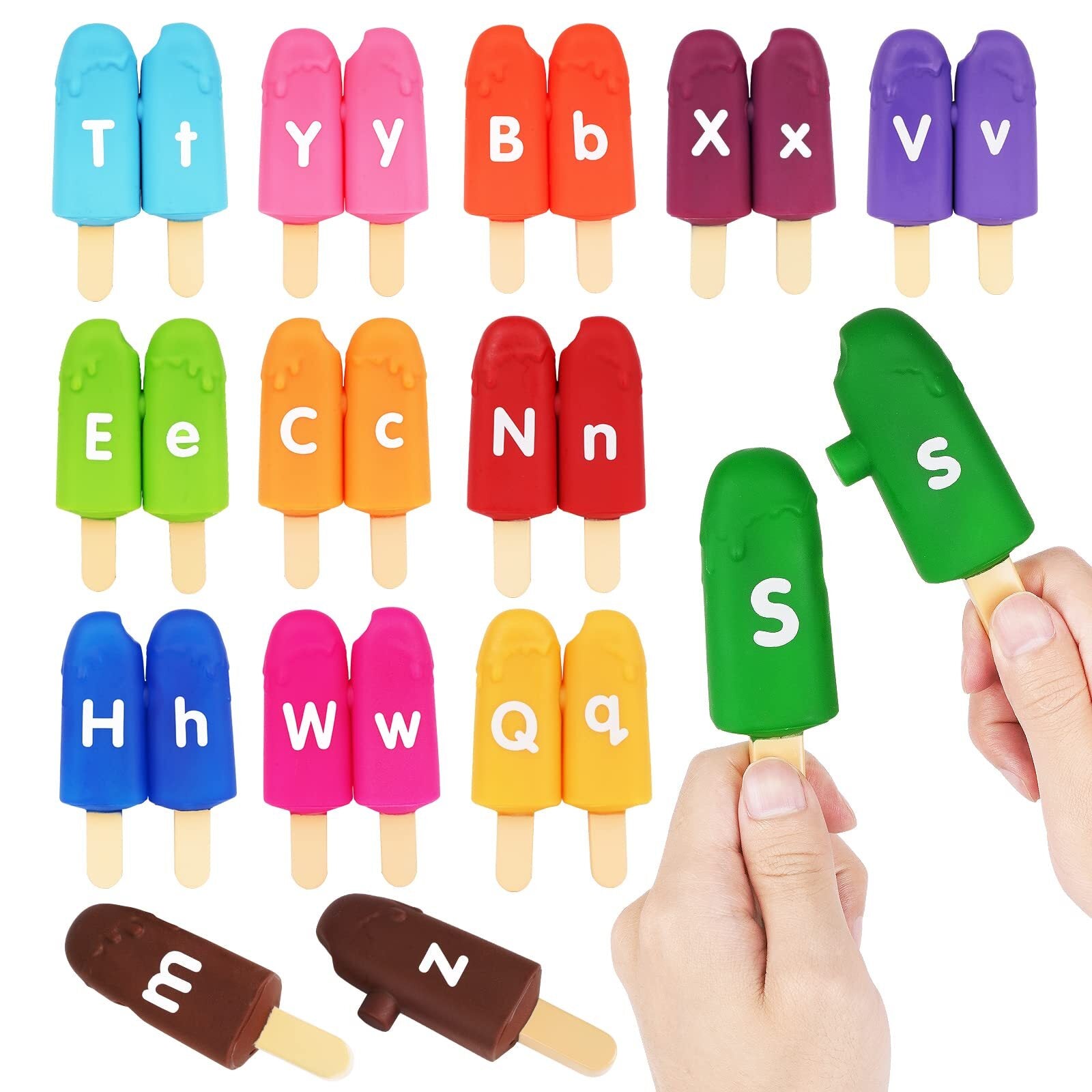 Toddler Alphabet Letters Matching Learning Toys26 Pcs Double Sided Abc Letters 