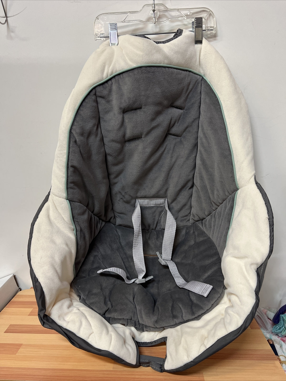 Graco Duet Soothe Baby Swing Replacement Seat Cover Material Gray Beige
