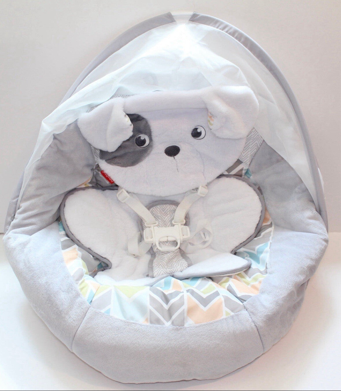 Fisher Price Snugapuppy Baby  Cradle Swing Replacement Seat Cover Canopy