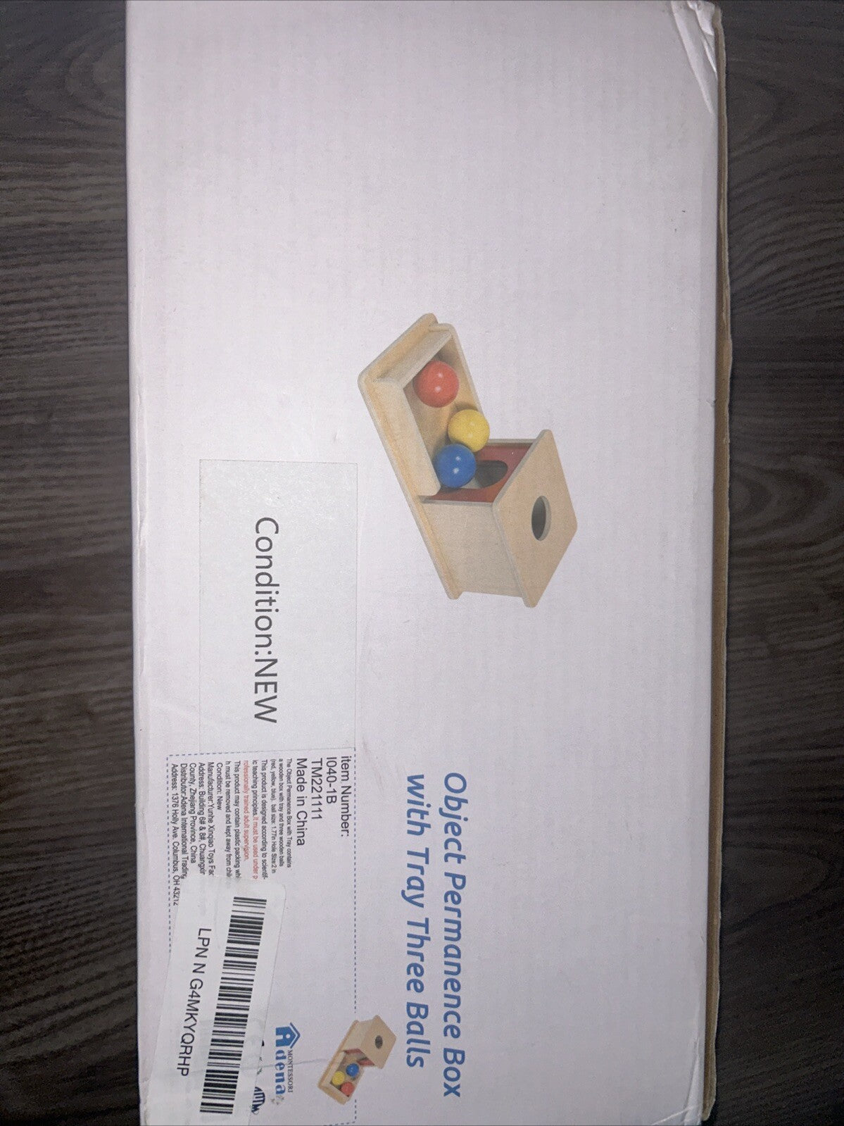 Object Permanence Box With Tray And 3 Balls Montesorri Toys 612 Months Ball Drop