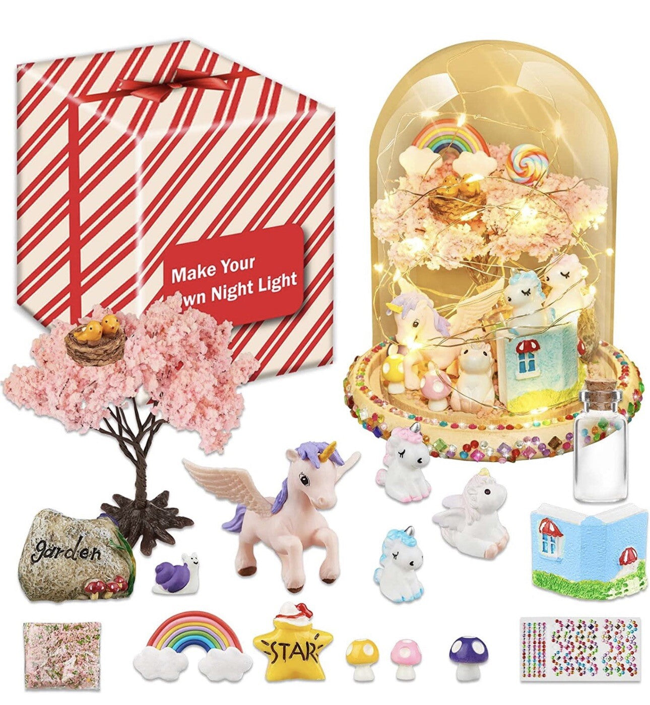 YOFUN Make Your Own Unicorn Night Light - Unicorn Craft Kit for Kids Arts and...