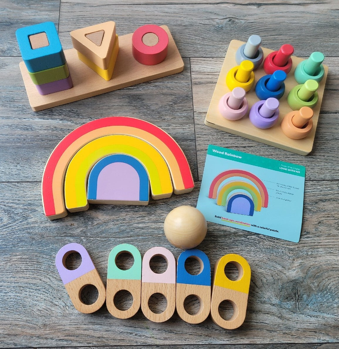 Kids Baby Wooden Learning Geometry Educational Toys 
