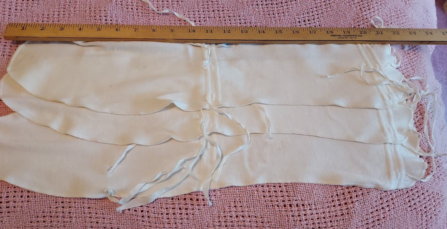 Vintage Carters Tie Belly Umbilical Binders Set Of Three Baby Infant soft cotton