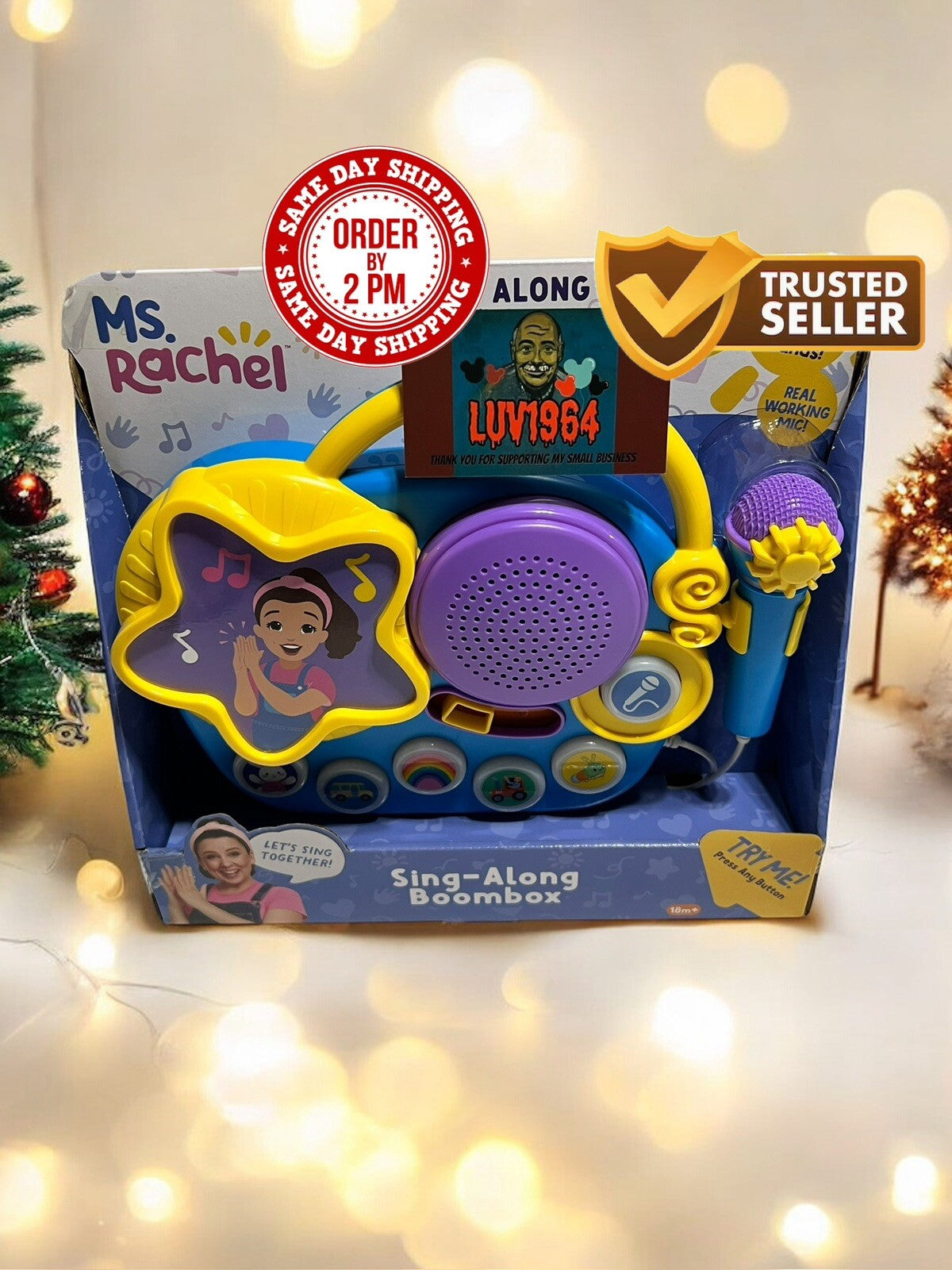 Ms Rachel Sing Along Boombox Microphone - SAME DAY FREE SHIP