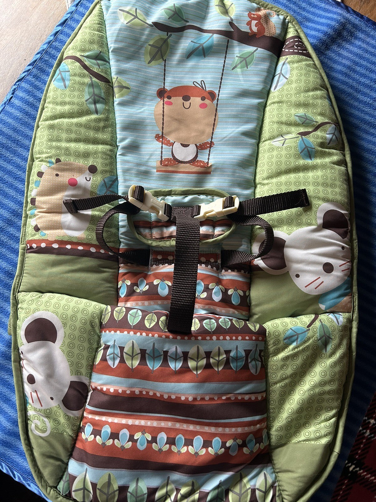 Fisher Price Forest Fun Green Grove Baby Bouncer Seat Cover Replacement Part