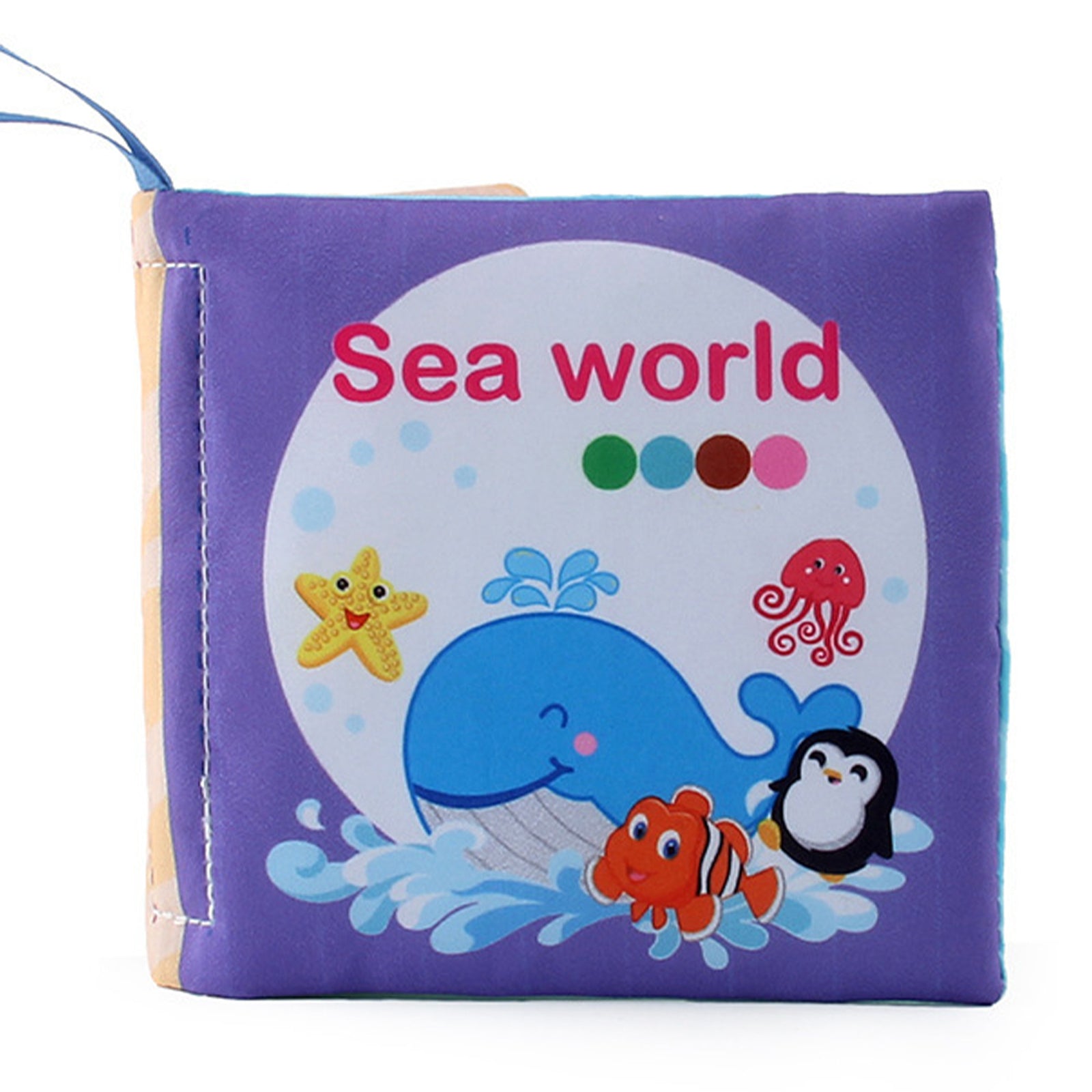 Soft Cloth Book for Baby Infant Toddler Kids Crinkle Squeaky Washable Non Toy