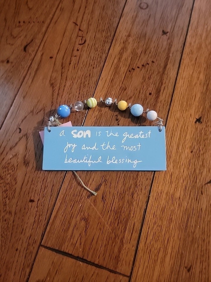 sandra magsamen plaque/Stepping Stones A Son is the greatest Wall decor