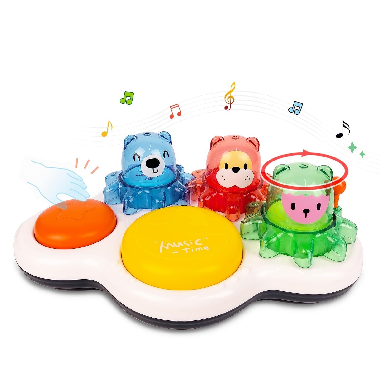 Gears Toys for Kids, Toddler Toys Baby Gear Toy with Lights/Sounds/Music/Drum...