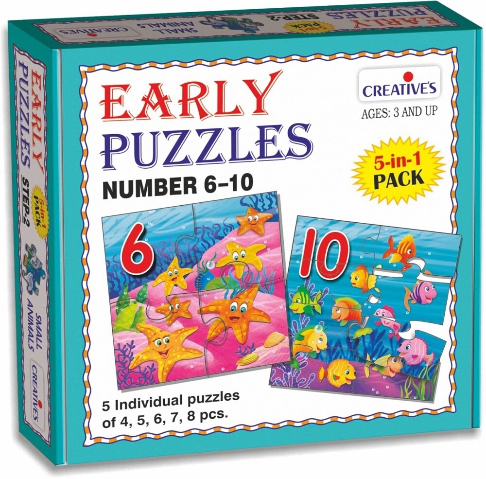 (CRE0789) - *** Creative Early Puzzles Step - Numbers 6 to 10