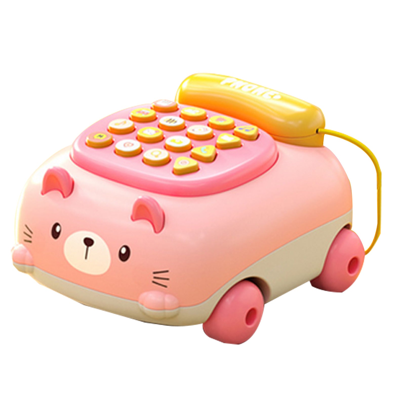 Kids Telephone Toy Pretend Play Phone For Kids With Lights And Sounds