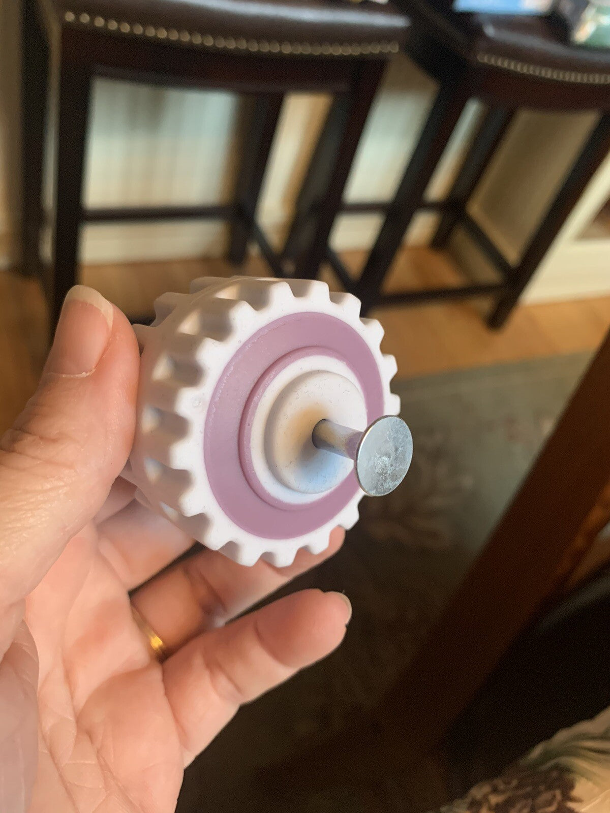 Safety 1st Walker Replacement Part Rear Back Wheel Tire Spins Purple UNUSED