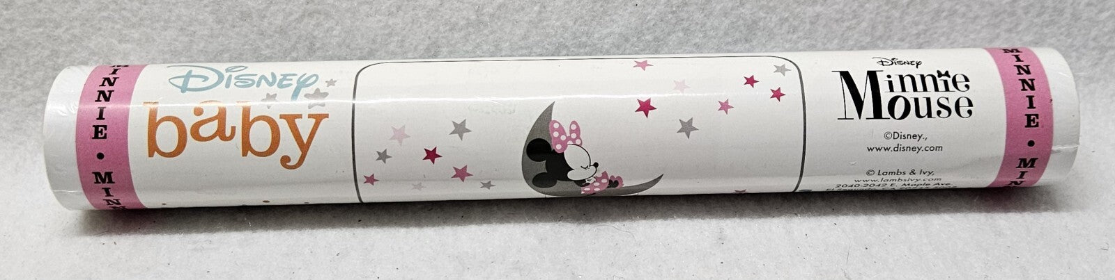 Lambs & Ivy Disney Baby Minnie Mouse Celestial Wall Decals, Pink/Gray-New