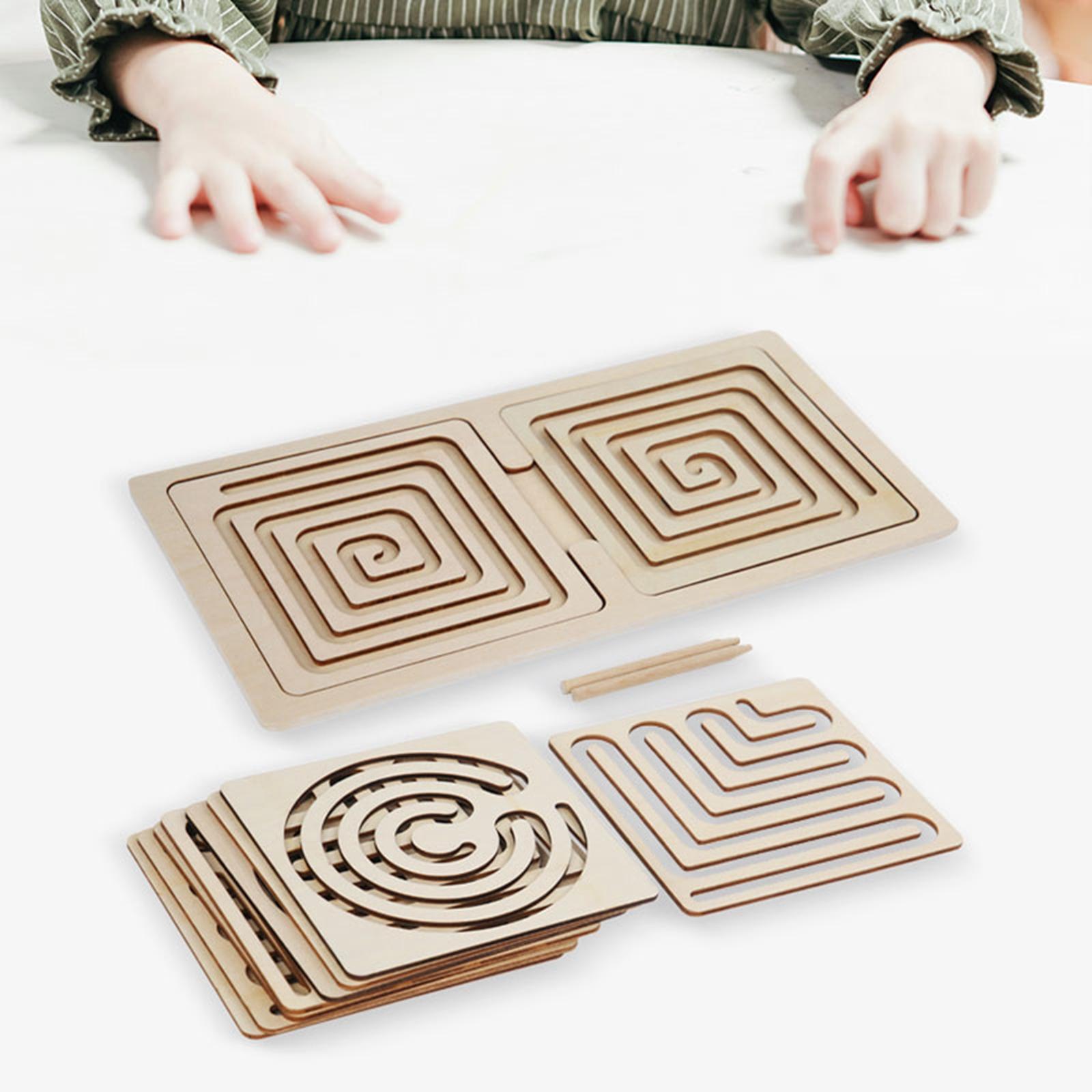 Maze Board Game Toy Left and Right Brain Development Maze Toy Activity Board for