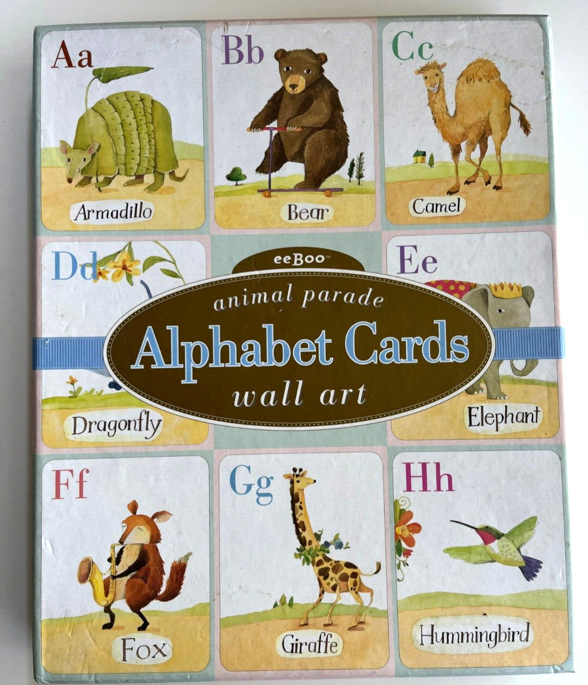 eeBoo Animal Paraded Alphabet Cards Wall Art Learn Play Enjoy baby infant decor
