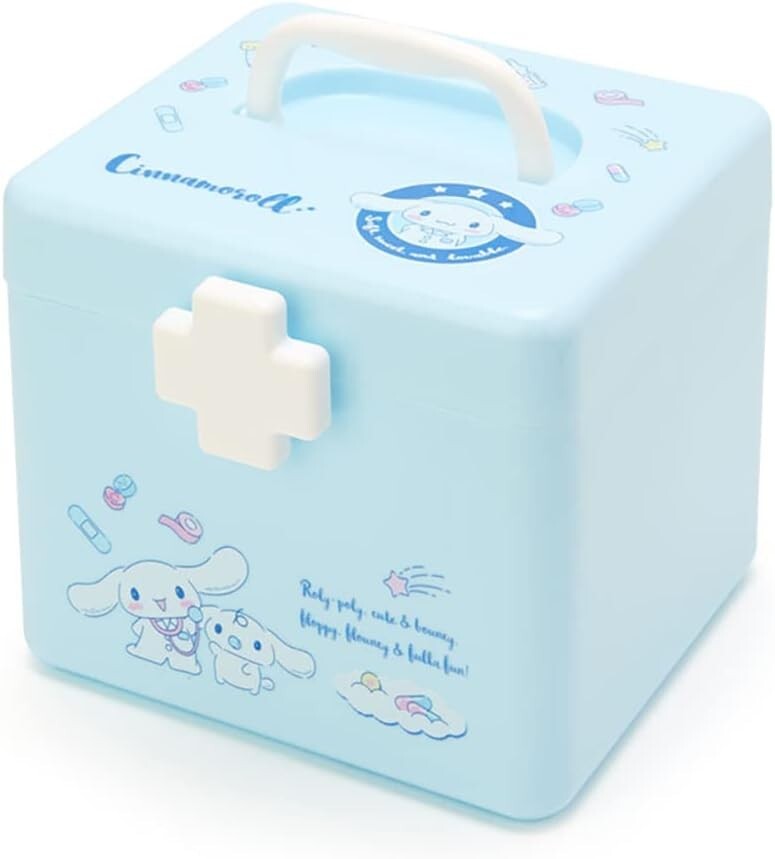 Sanrio First Aid Kit Cinnamoroll Character 17.5 x 16 x 15cm 550710 Polypropylene