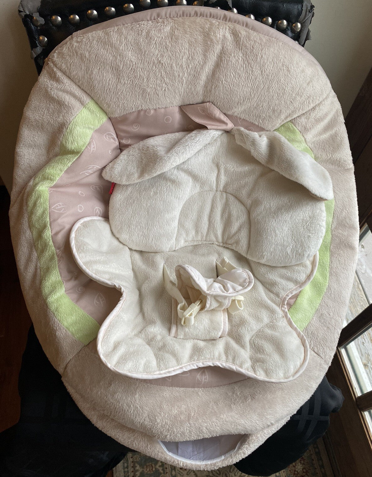 Fisher Price SNUGABUNNY Bouncer  Seat Cover Pad Replacement Part EUC