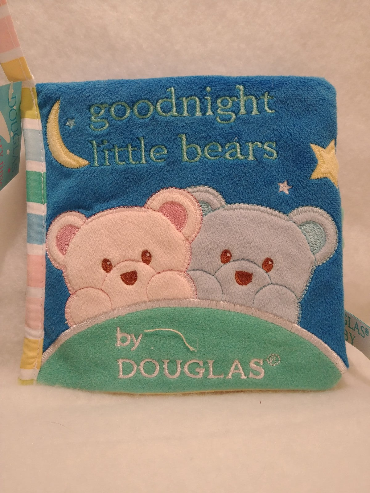 Pink and Blue Bear Activity Soft Book Douglas