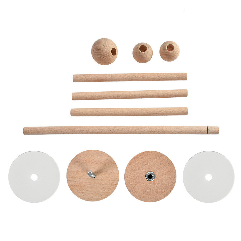 1 Set Baby Crib Mobile Arm Bracket Wooden Infant Hanging Bed Cot Bell Holder