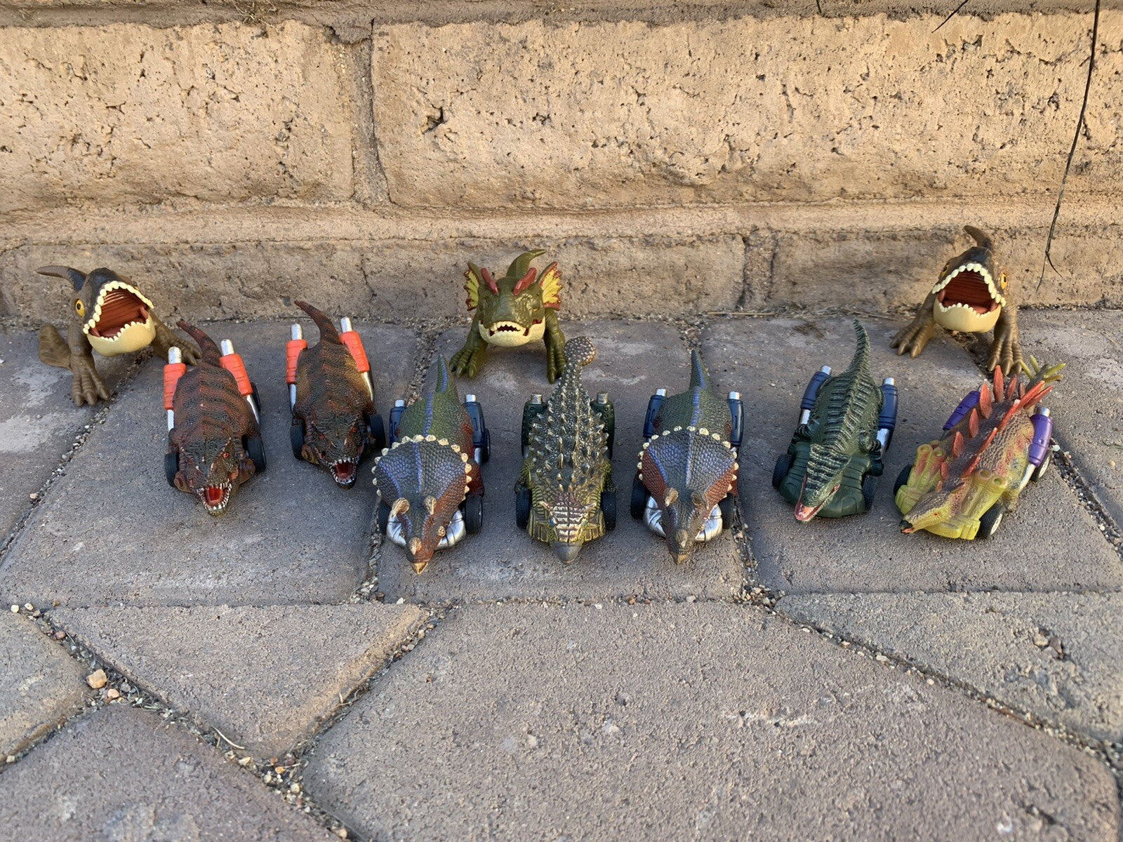 7 PCS Dinosaur Toys Pull Back Cars and 3 Dinosaurs