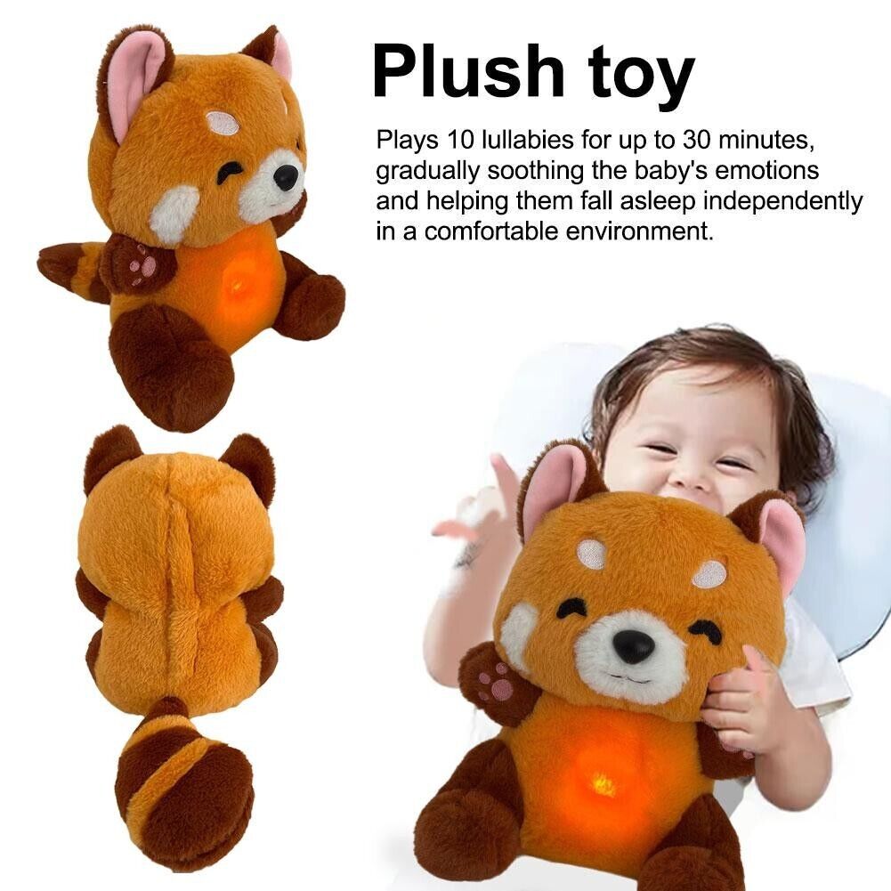 "Breathing Red Pand Sleep Buddy, Plush Toy, Rest otter, Anxiety Relief otter US"