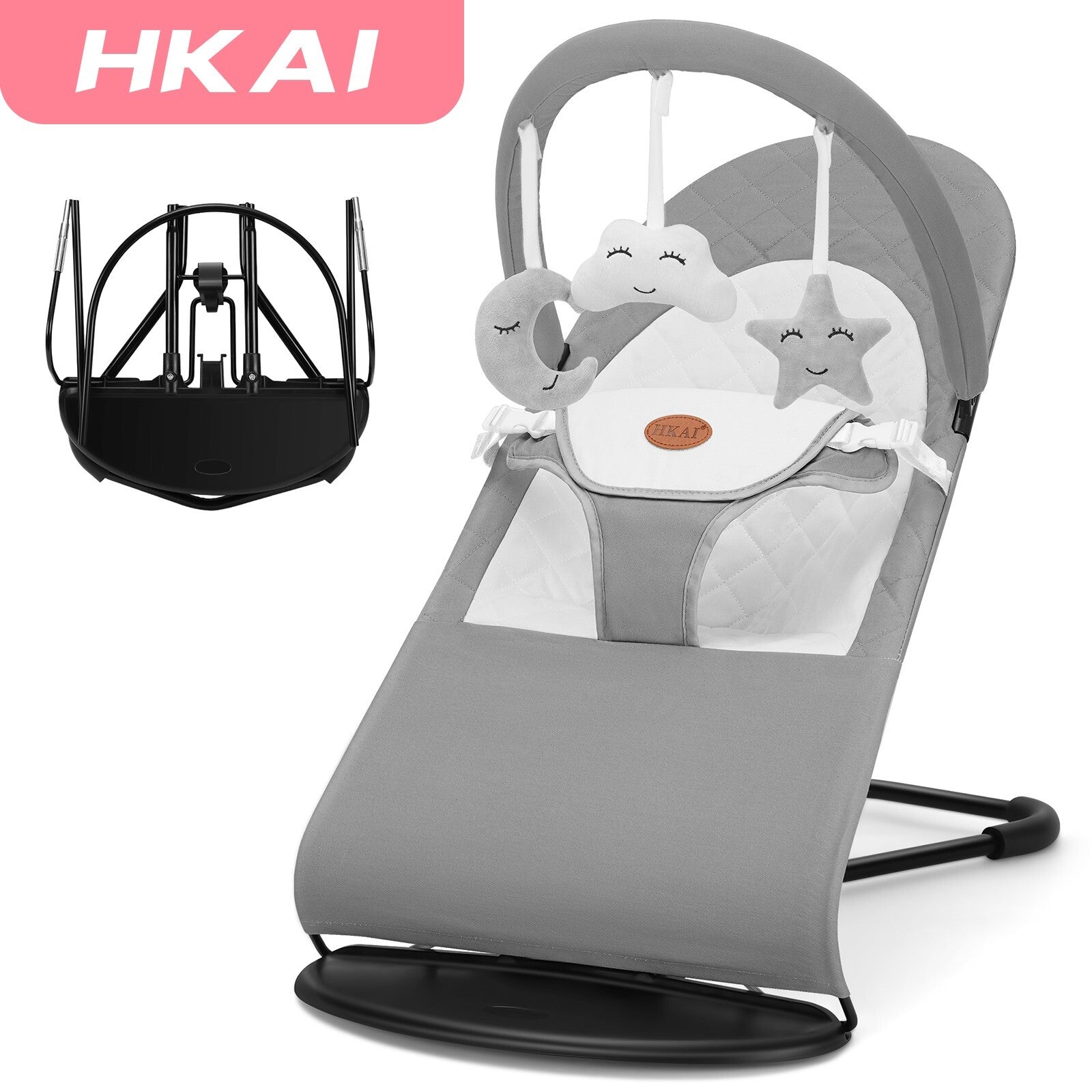 Baby Bouncer Seat for Babies Highland Infant Rocker Chair with Hanging Toys
