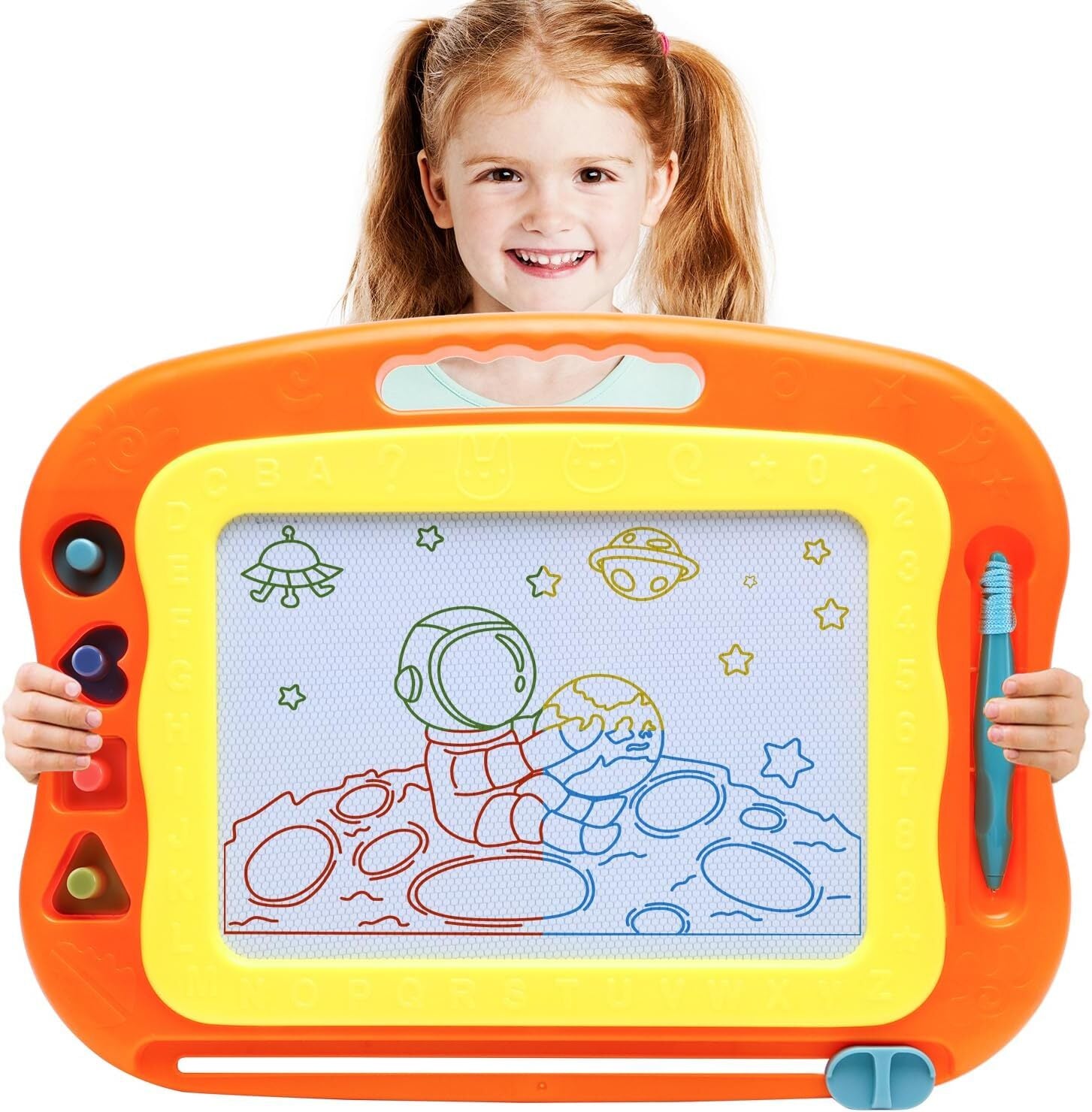 Magnetic Drawing Board Toddler Toys for Boys Girls 15 Inch Erasable Doodle Board