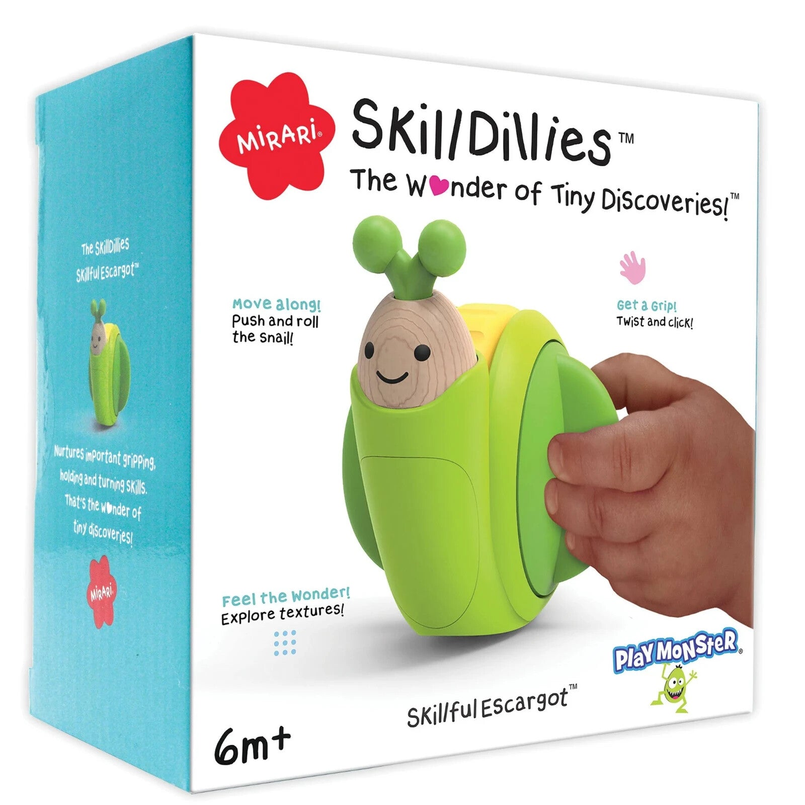 Mirari Skilldillies Skillful Escargot - Infant baby toy