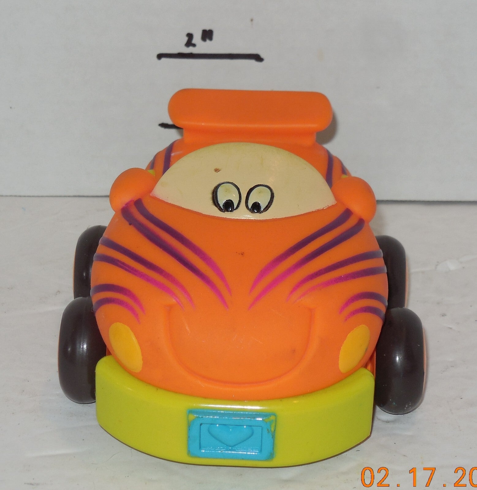 Just B. You Pull Back Friction Car Tiger Soft Rubber Car Pretend Play