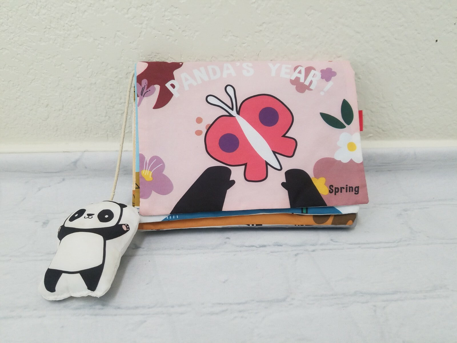 Beiens Panda's Year & Day Baby Cloth Calender Book Toys, Touch Crinkle Toddler