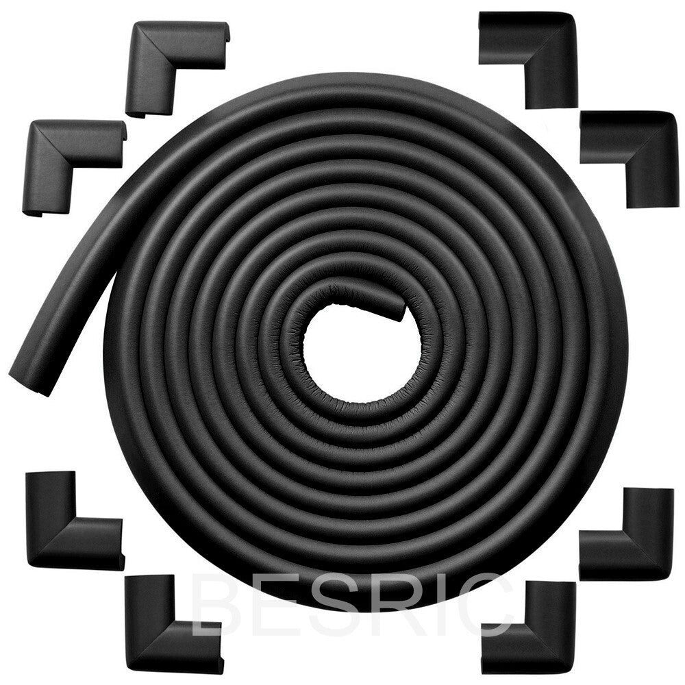 15ft Baby Desk Table Foam Guard + 8 Corners Edge Cushion Bumper Safety Protect