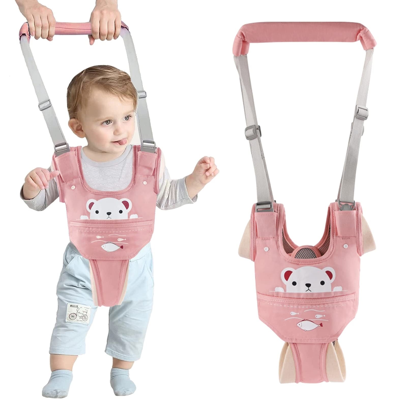 Baby Walking Harness Handheld Baby Walker Assistant Belt Adjustable Infant Wa