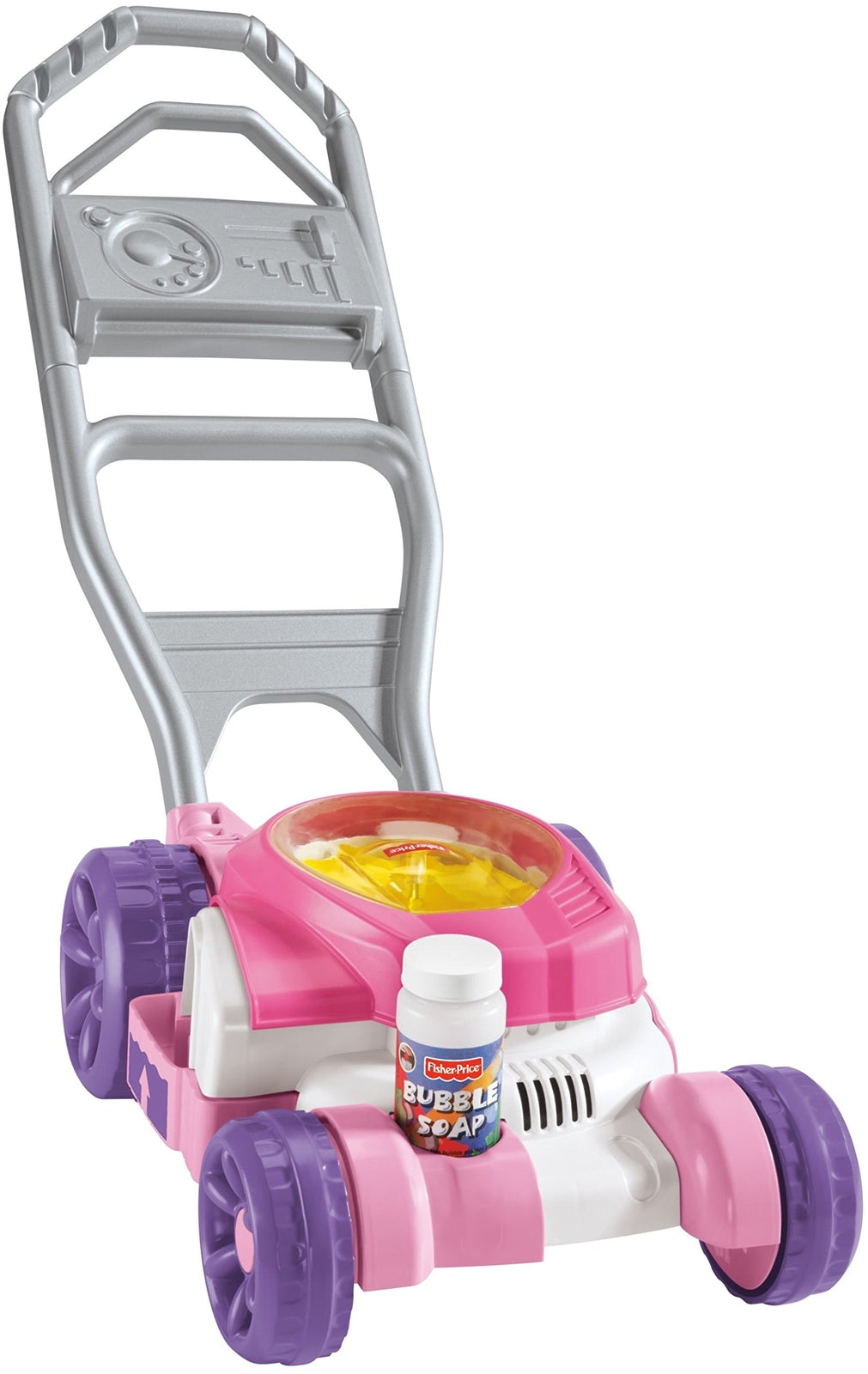 Fisher Price Bubble Mower Realistic Sound Lighter Handle Kids Toy Pink