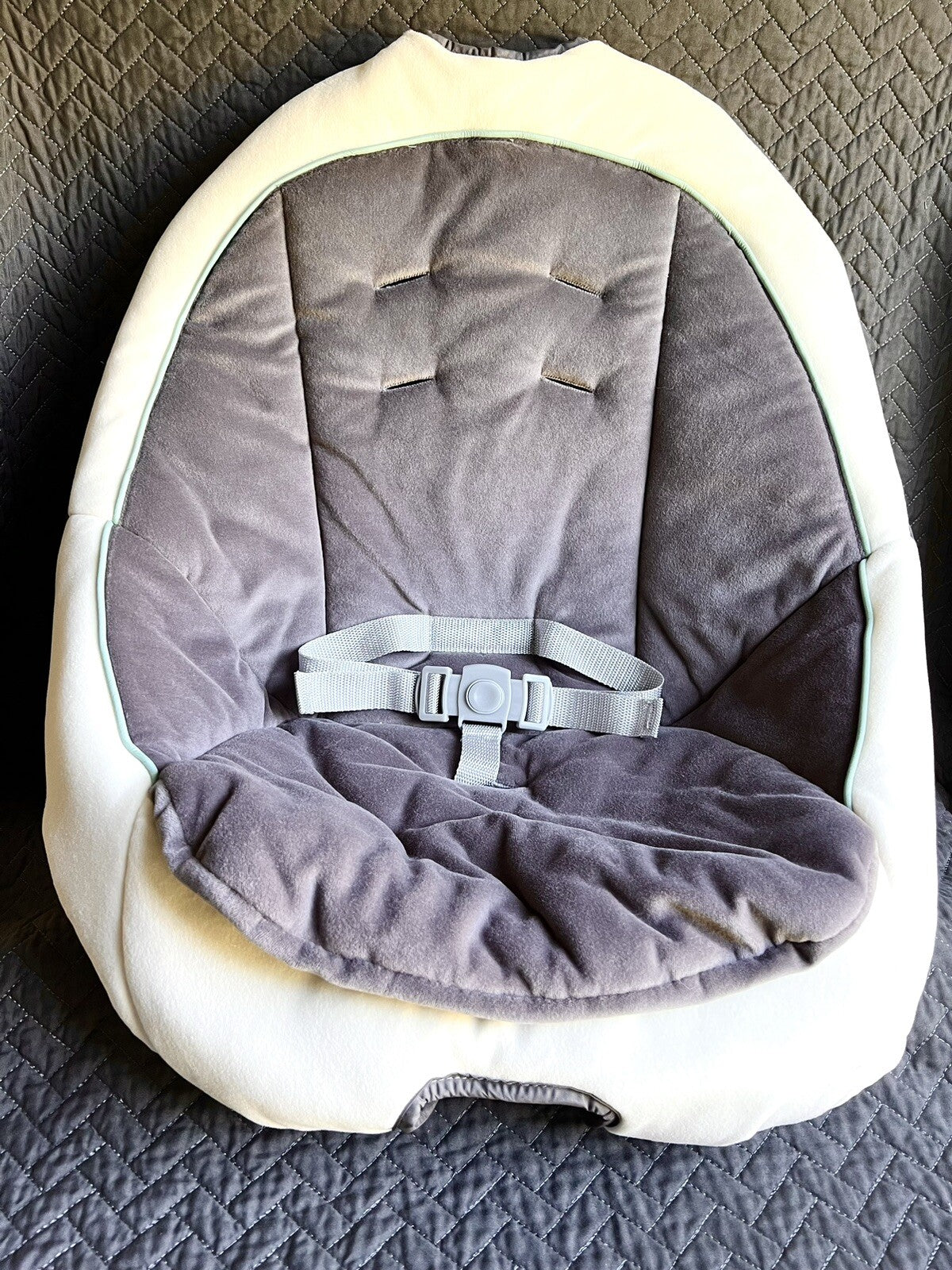 Graco DuetSoothe Swing Rocker WINSLET Sapphire Replacement Seat Cover Gray *READ
