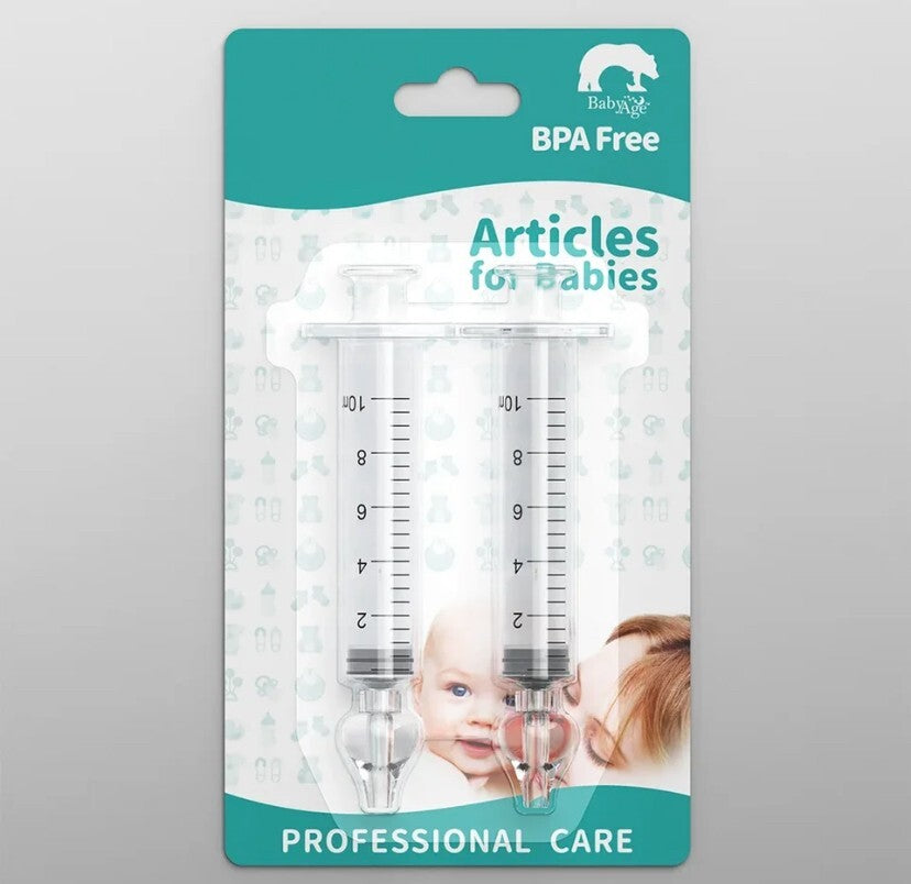 Nasal Aspirator for Baby,Baby Syringe Nasal Irrigator,10ml Infant Nose Cleaner,