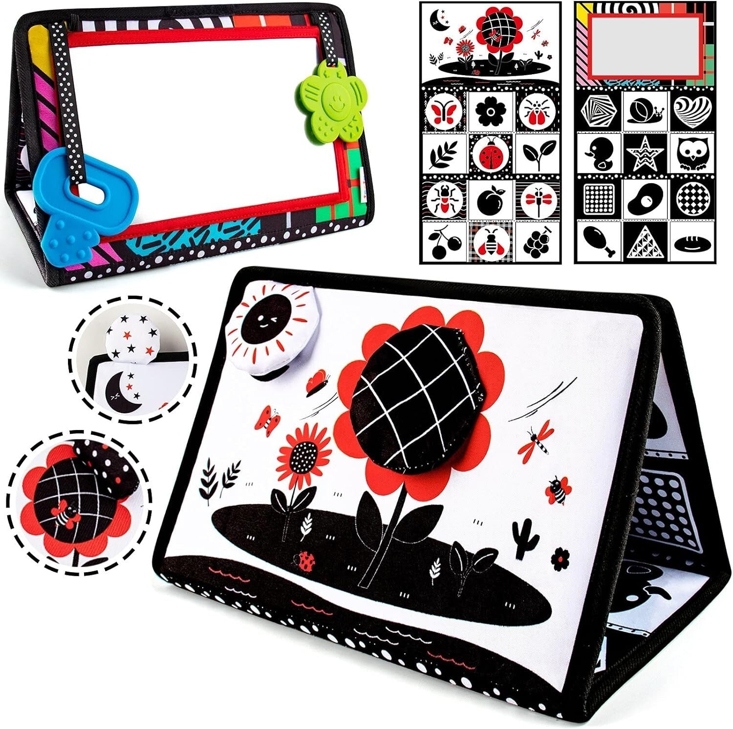 Tummy Time Mirror Infant Toys Newborn Toys 0-3 Months Brain Developmental Baby