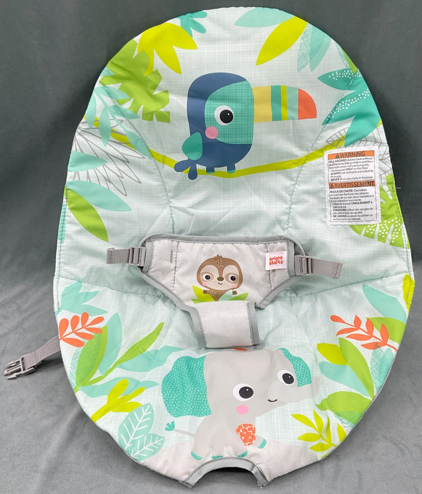 Bright Starts Baby Bouncer Rainforest Vibes Replacement Part Fabric Seat Cover