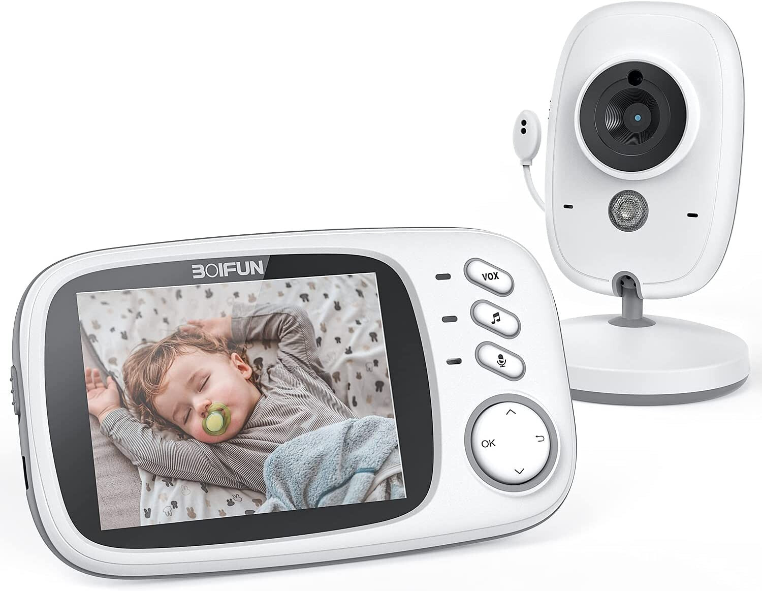 2-Way Talk 3.2" Digital Wireless Baby Monitor Night Vision Video Audio Camera