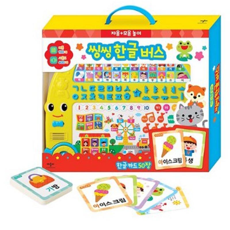 Sing Sing Learning Korean Hangul Bus Play Sound Toy Baby Infant Kids