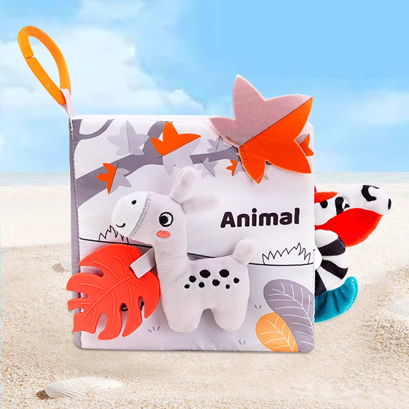 Animal Soft Baby Book Pages Cute Sensory Book For Babies With & Crinkle Paper