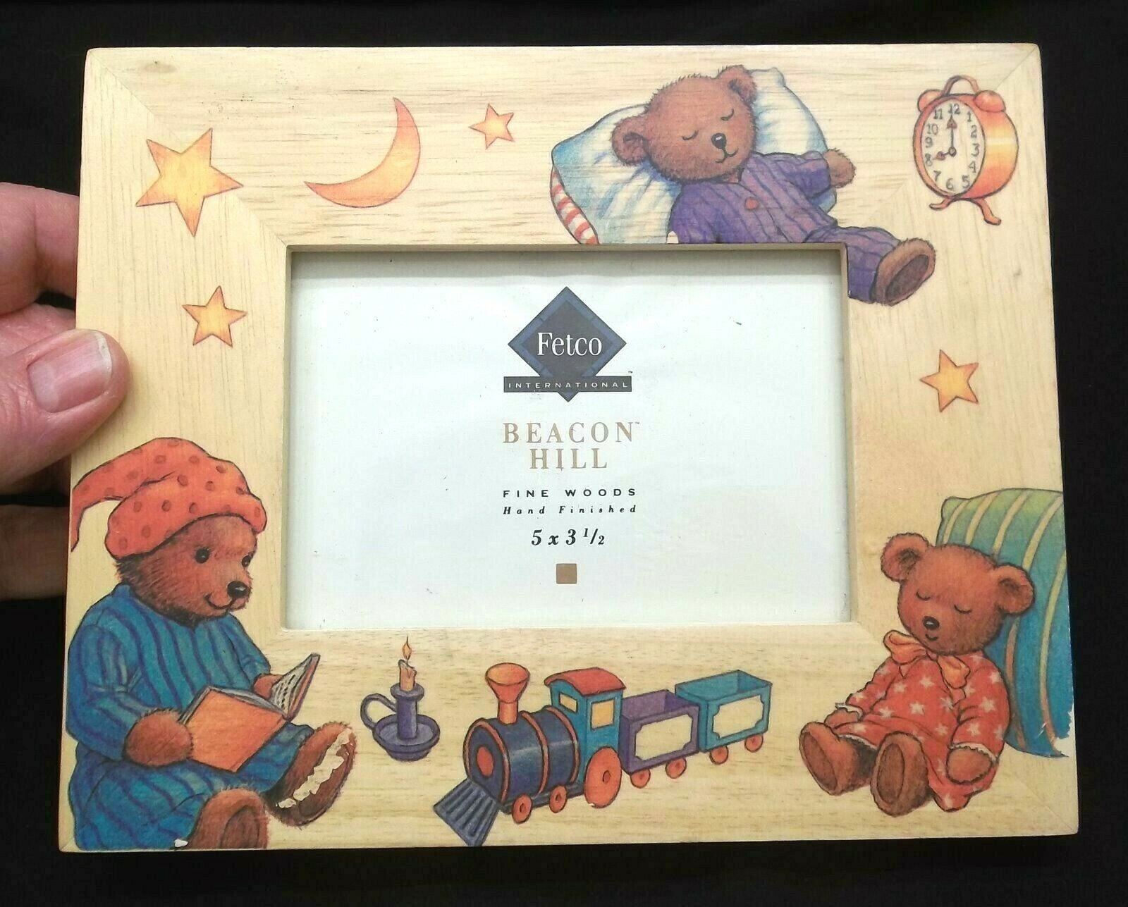 Wooden Baby Bears Nursery Photo Frame