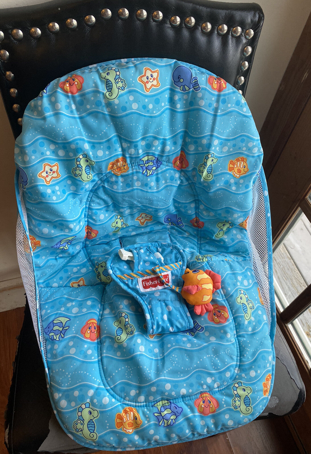 Vintage Fisher Price Ocean Wonders Aquarium Travel Take a Long Swing SEAT COVER
